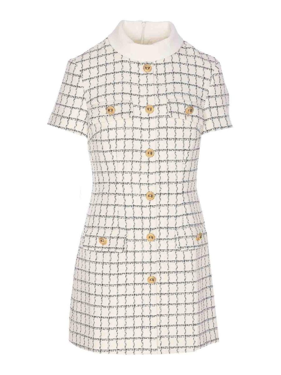 Self Portrait Robe Courte - Blanc