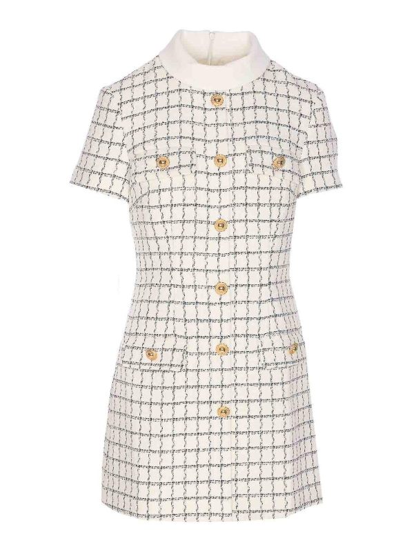 Self Portrait Robe Courte - Blanc