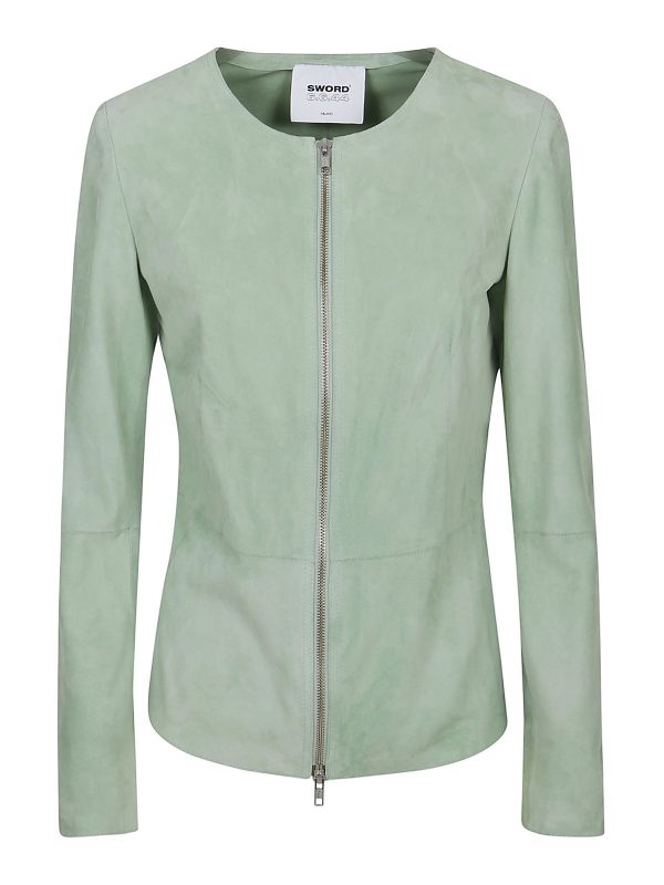 S. W.O. R.D 6.6.44 Blouson En Cuir - Vert
