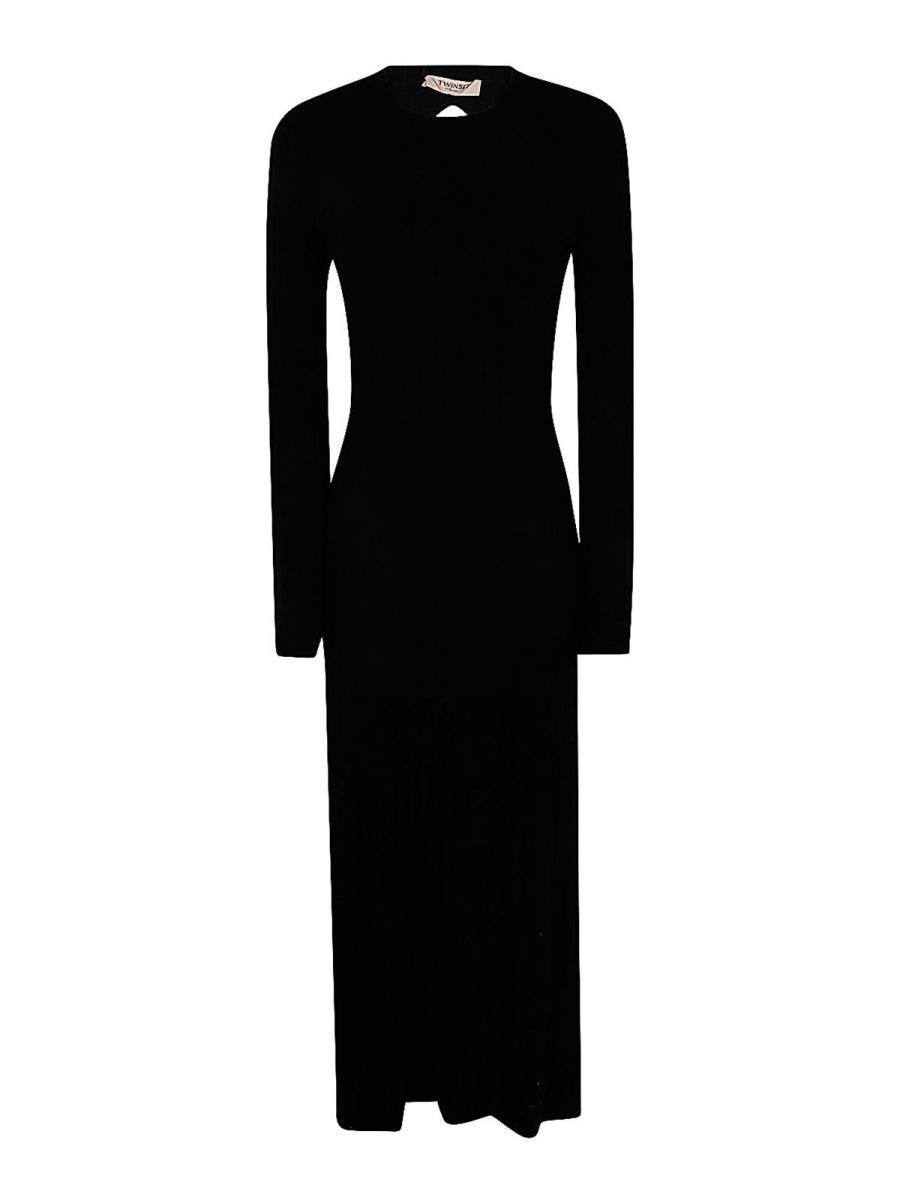 Twinset Robe Au Genou - Noir
