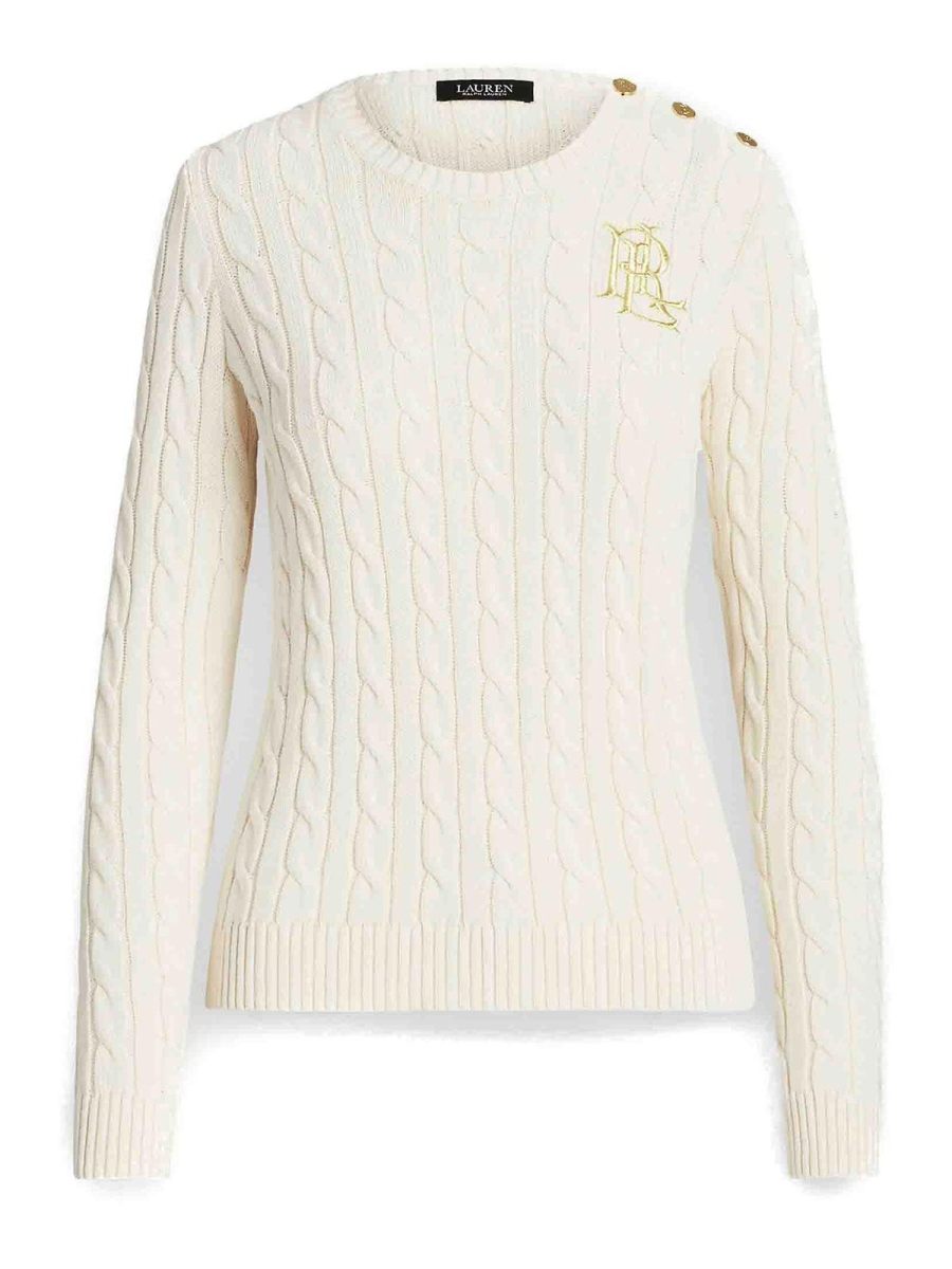 Lauren Ralph Lauren Pull Col Bateau - Crème