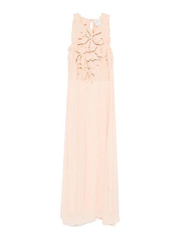 Forte Forte Robe Au Genou - Rose Clair