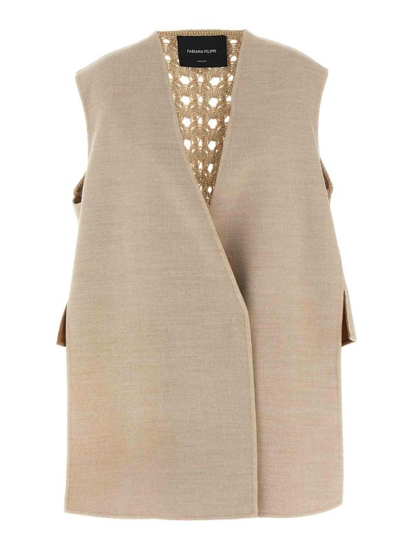 Fabiana Filippi Gilet - Beige