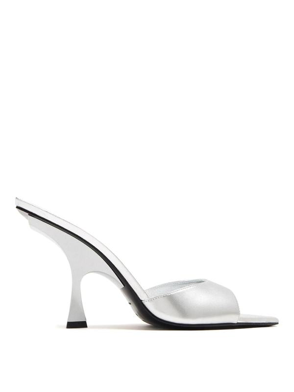 The Attico Mules - Argent