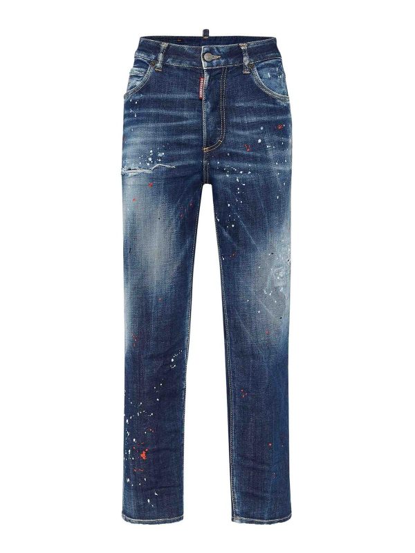 Dsquared2 Jean Bootcut - Bleu Foncé