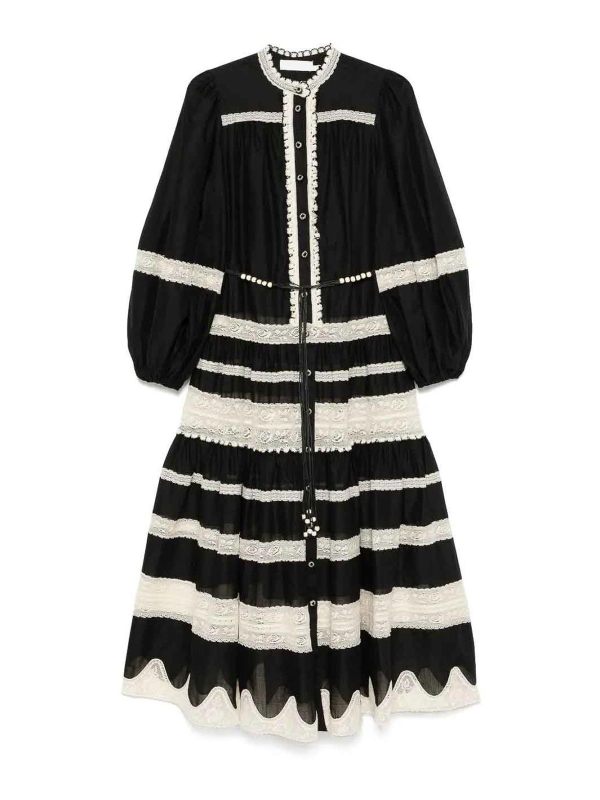 Zimmermann Robe Au Genou - Noir