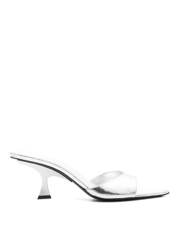 The Attico Mules - Argent