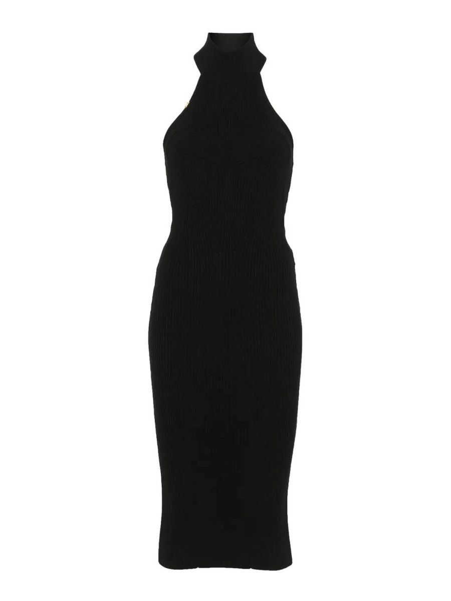 Elisabetta Franchi Robe Au Genou - Noir