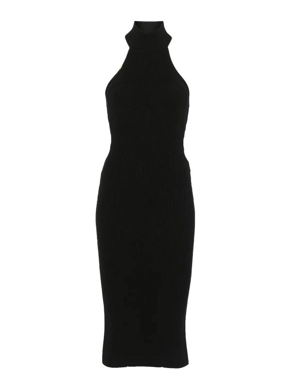 Elisabetta Franchi Robe Au Genou - Noir