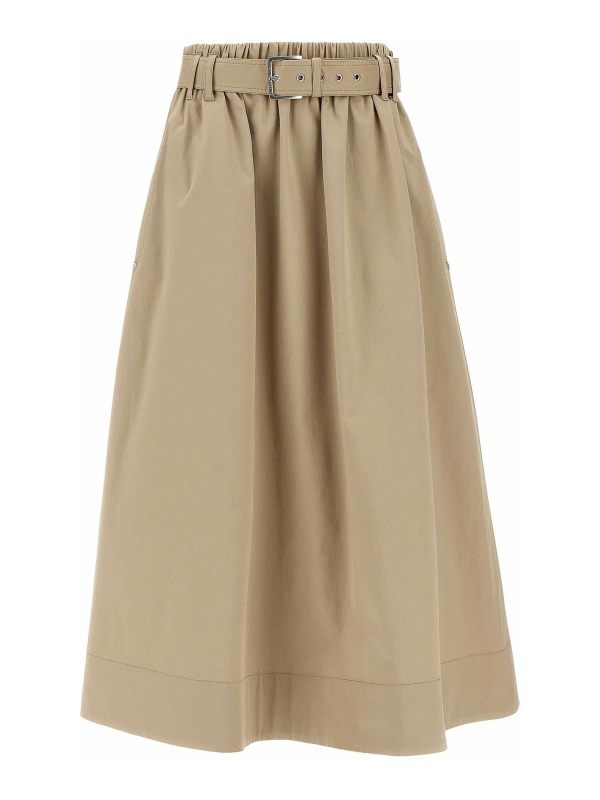 Brunello Cucinelli Jupe Midi - Beige