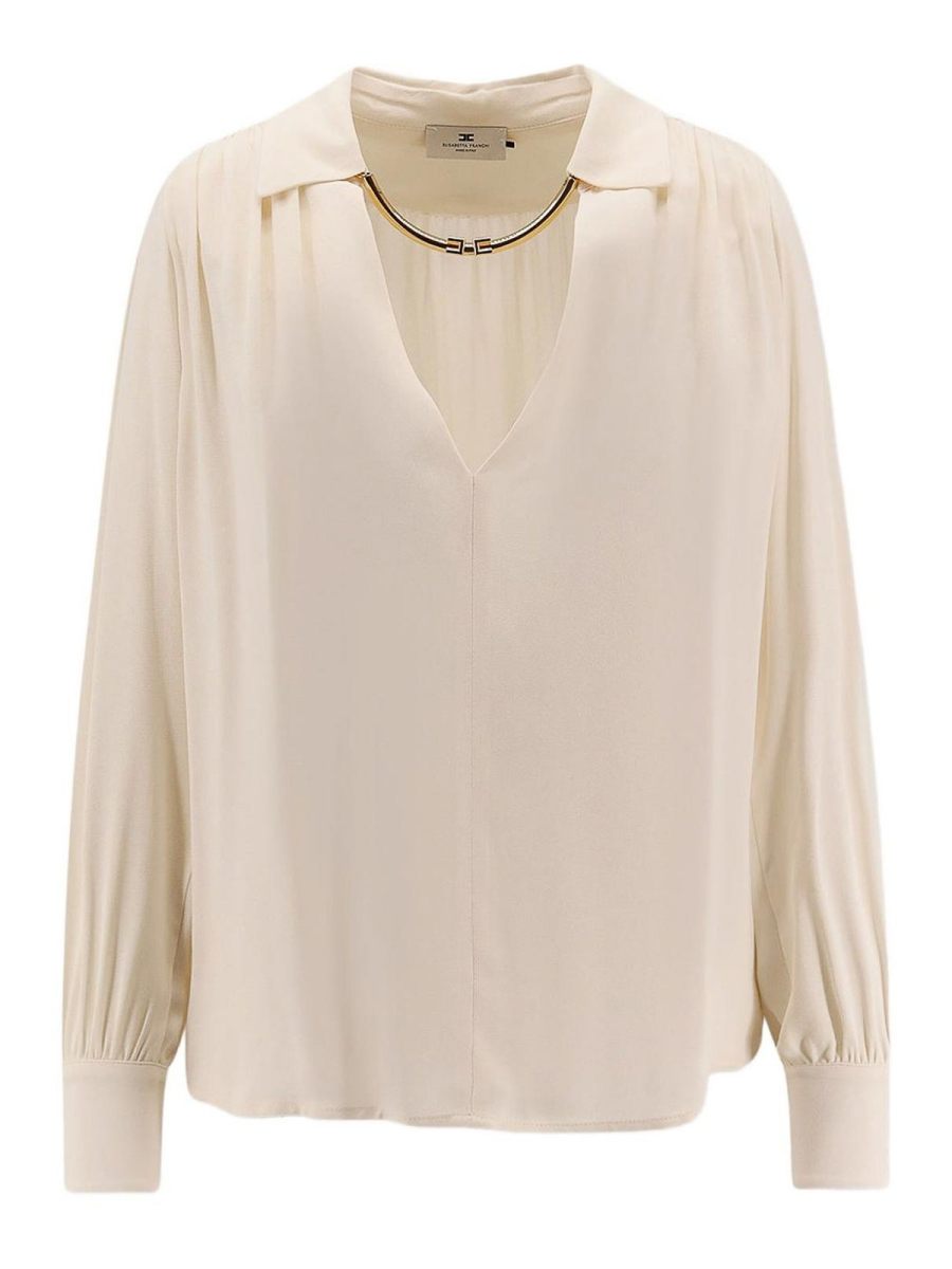 Elisabetta Franchi Blouse - Blanc