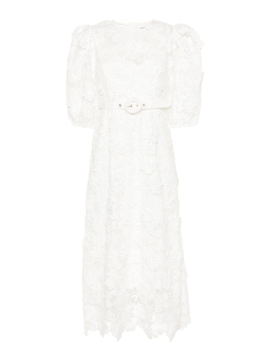 Zimmermann Maxi Robe - Blanc