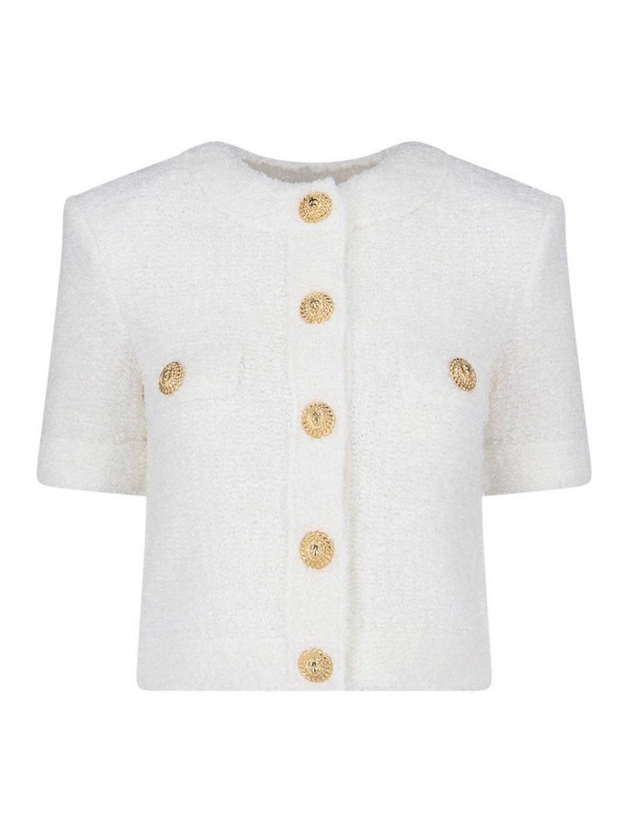 Balmain Cardigan - Blanc