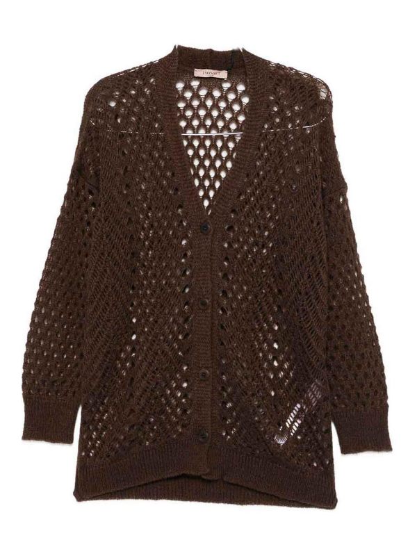 Twinset Pull Col Rond - Marron