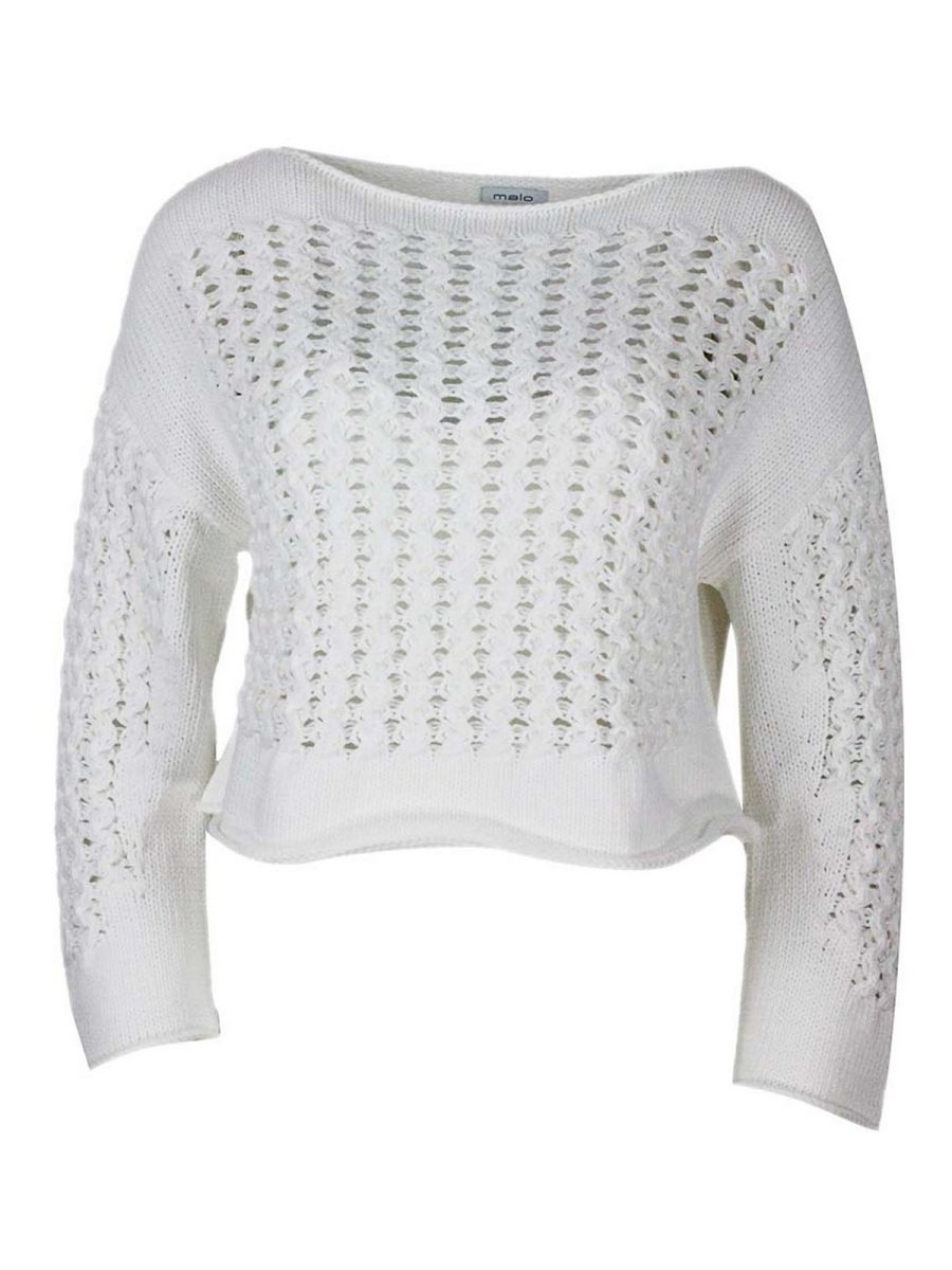 Malo Pull Col Rond - Blanc