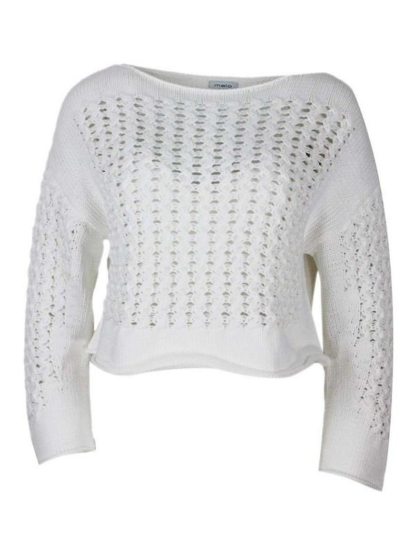 Malo Pull Col Rond - Blanc