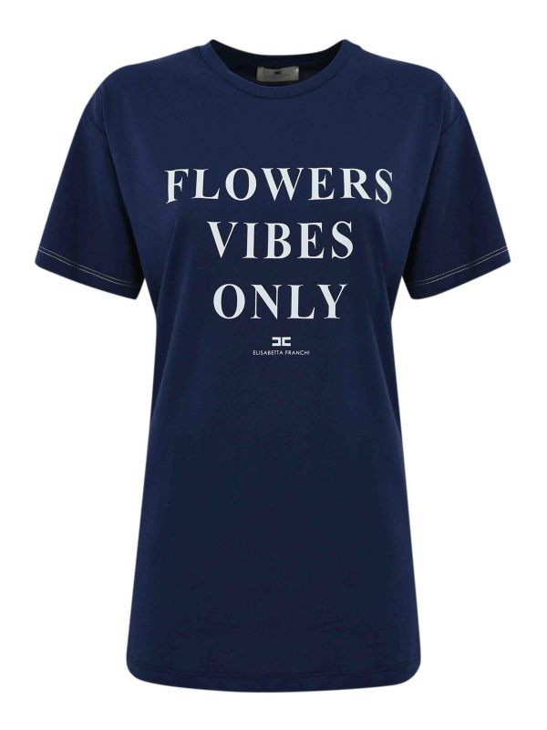 Elisabetta Franchi T-Shirt - Bleu