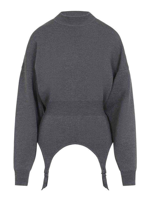 Jean Paul Gaultier Pull Col Rond - Gris
