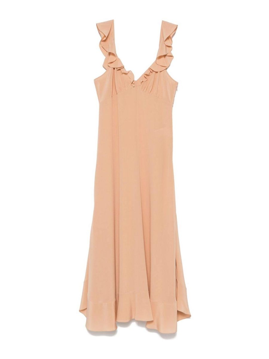 Chloe' Robe Au Genou - Marron