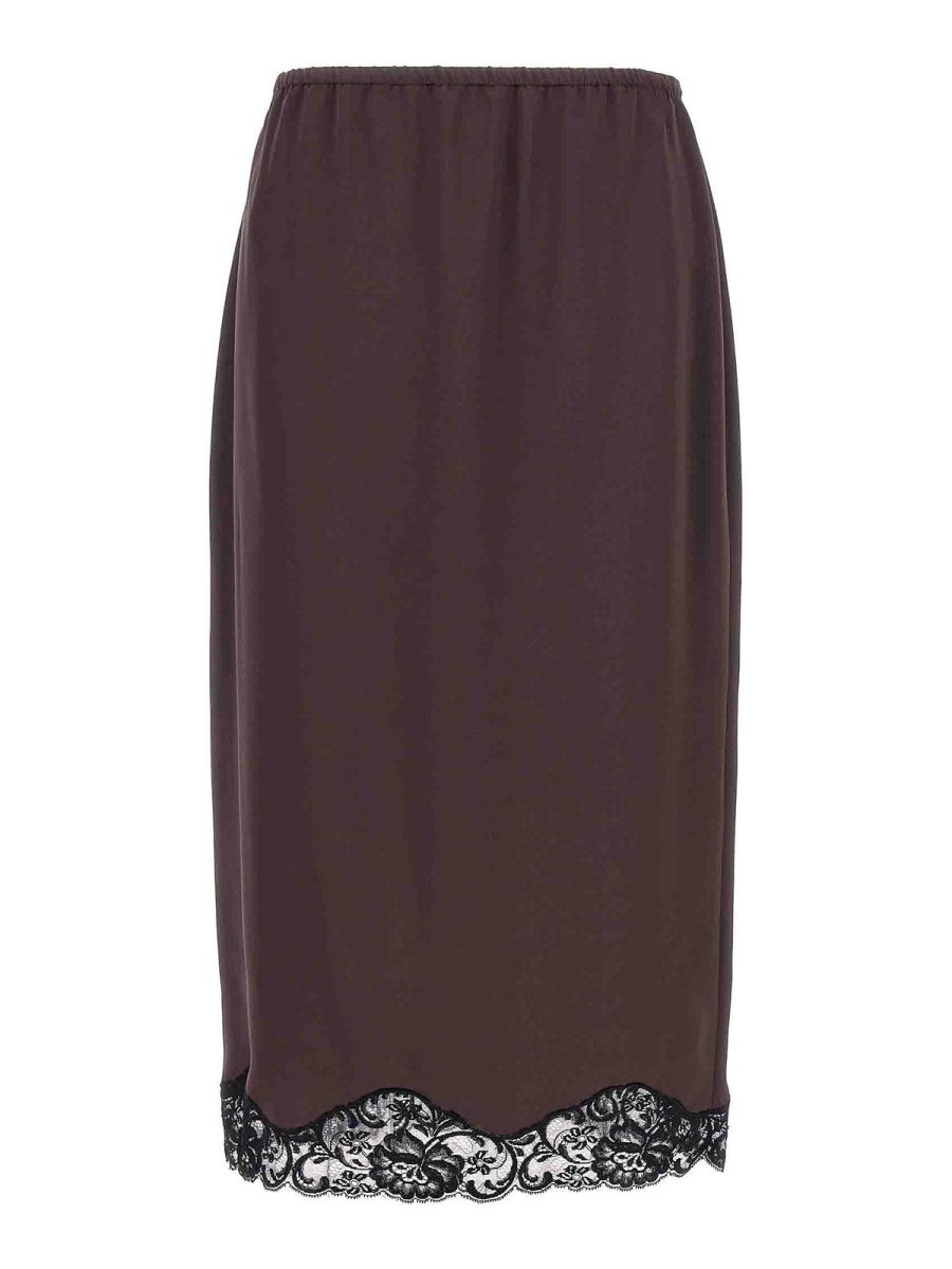 Pinko Jupe Midi - Marron