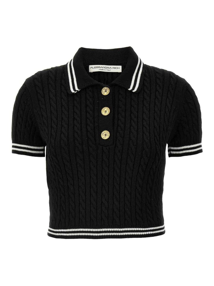 Alessandra Rich Polo - Blanc