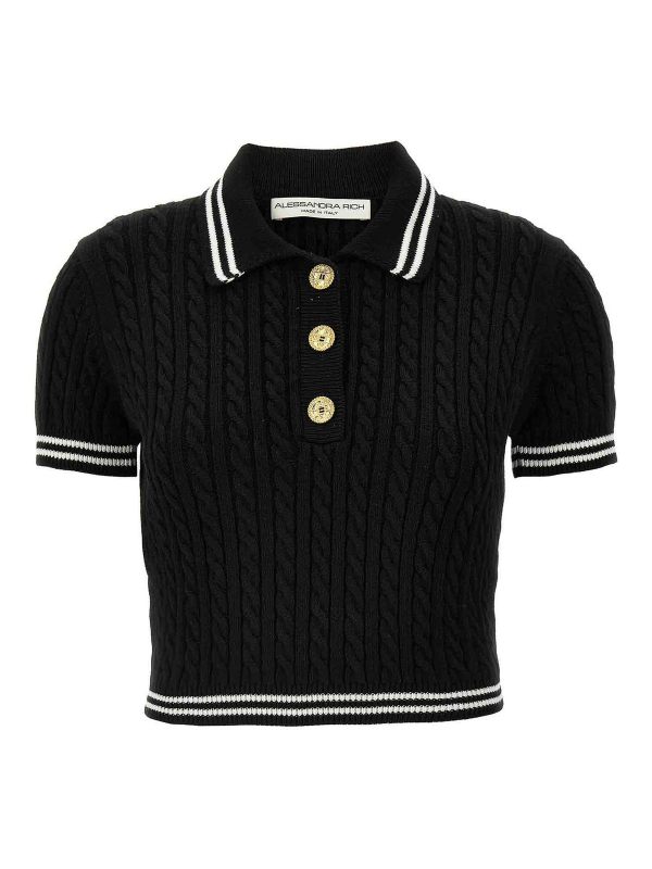 Alessandra Rich Polo - Blanc