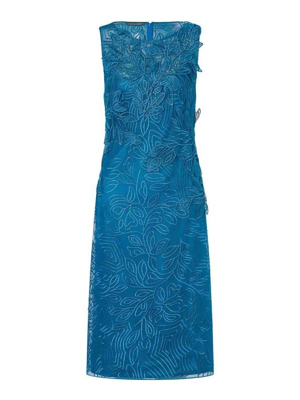 Alberta Ferretti Robe Au Genou - Bleu