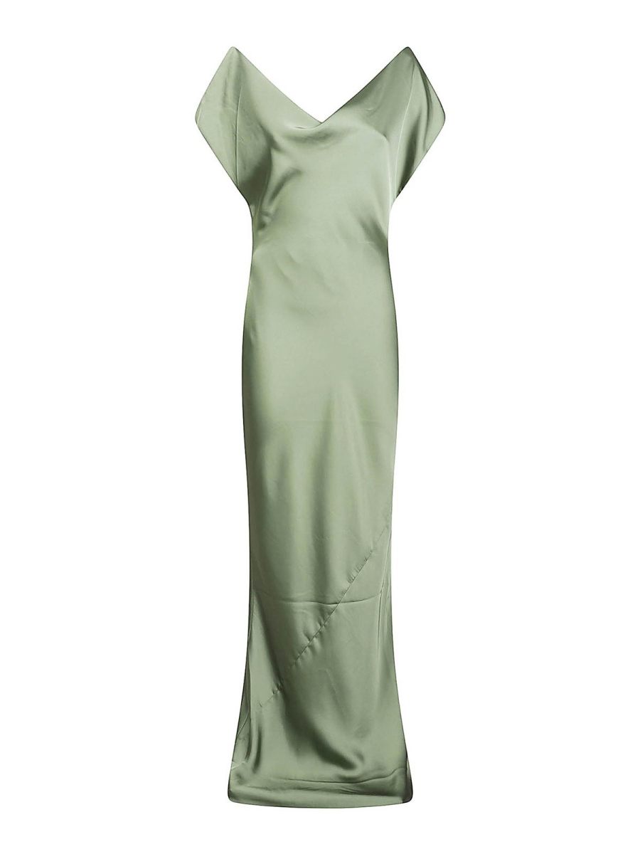 Norma Kamali Robe Au Genou - Vert