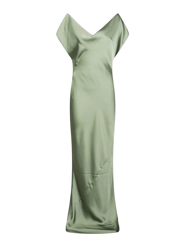 Norma Kamali Robe Au Genou - Vert