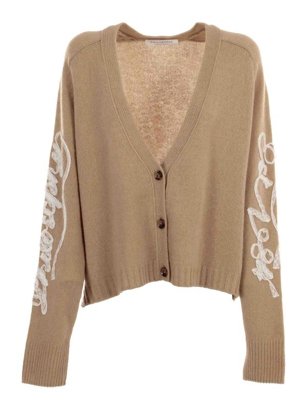 Philosophy di Lorenzo Serafini Pull Col Bateau - Beige