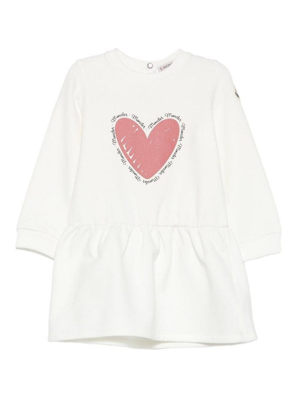 Moncler Robe Au Genou - Blanc