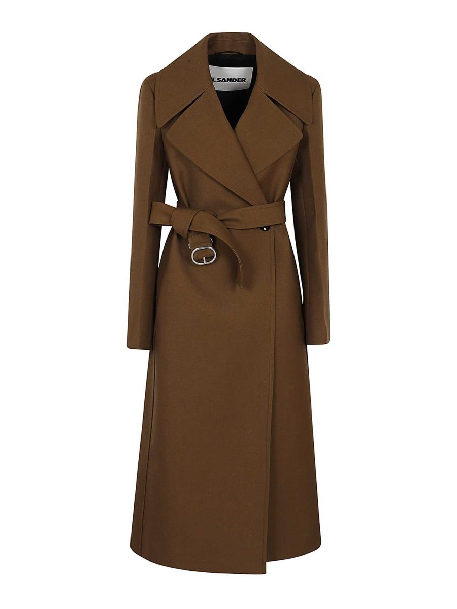 Jil Sander Manteau Court - Orange
