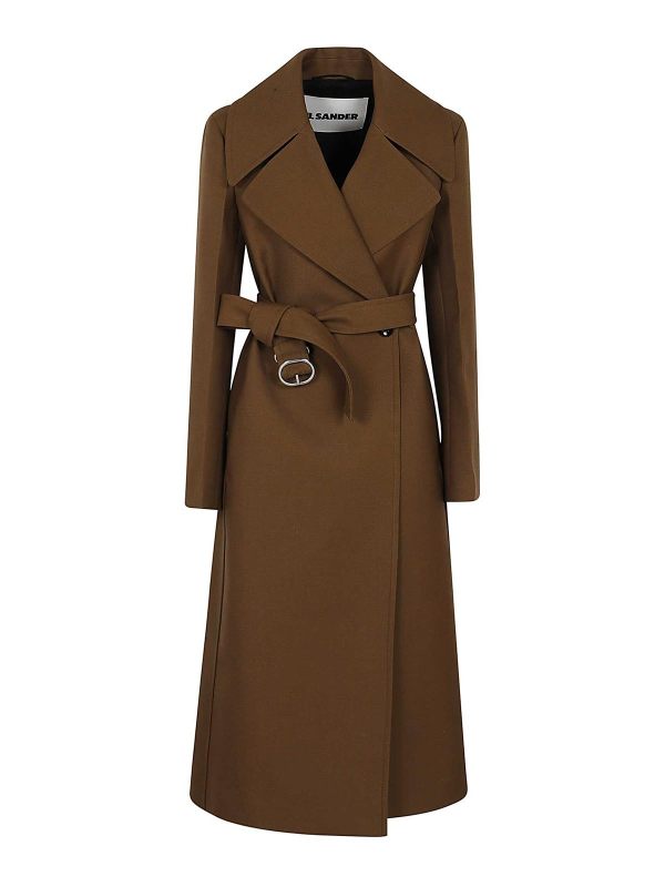 Jil Sander Manteau Court - Orange