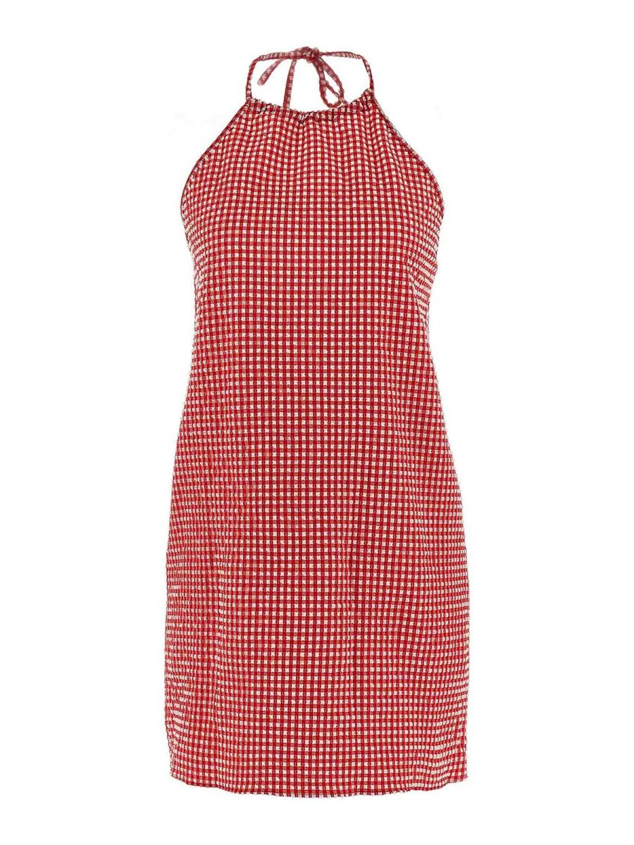 Hunza G Robe Au Genou - Rouge