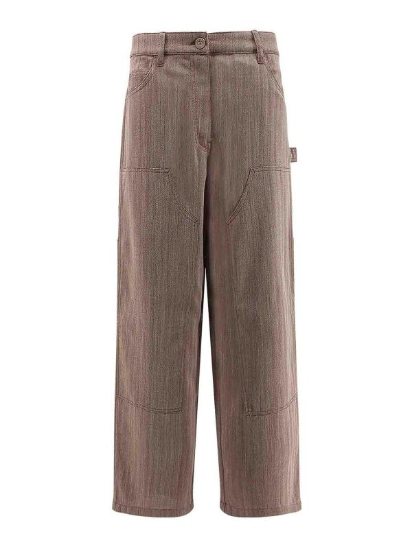 Golden Goose Pantalons Décontractés - Marron