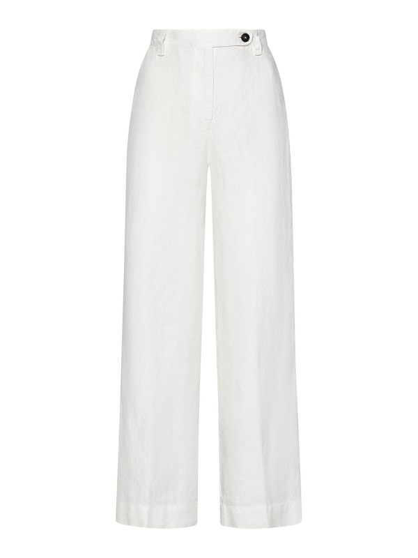 Massimo Alba Pantalons Décontractés - Blanc
