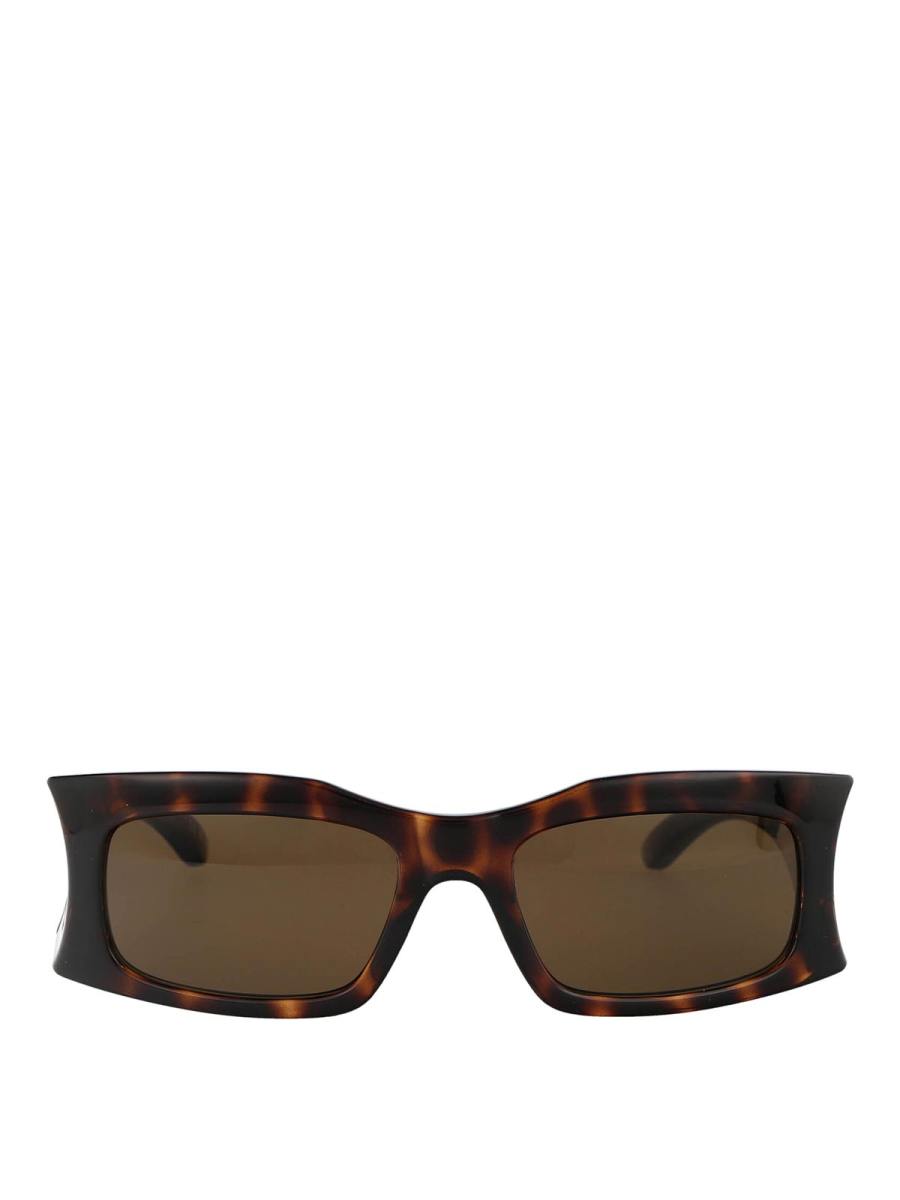 Balenciaga Lunettes De Soleil - Marron