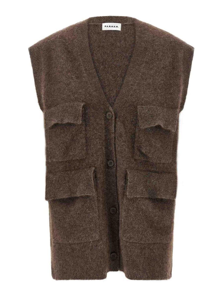 P. A.R. O.S. H. Gilet - Marron