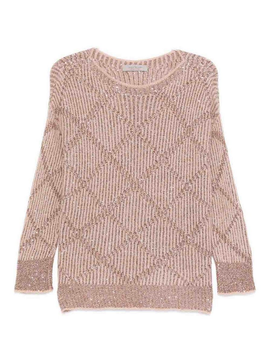 D. Exterior Pull Col Rond - Beige