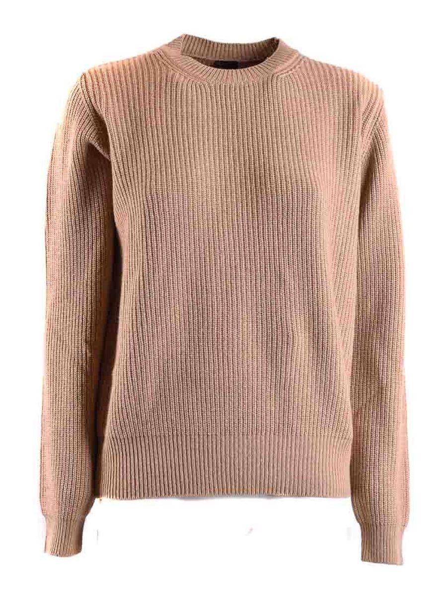 Pinko Pull Col Rond - Beige