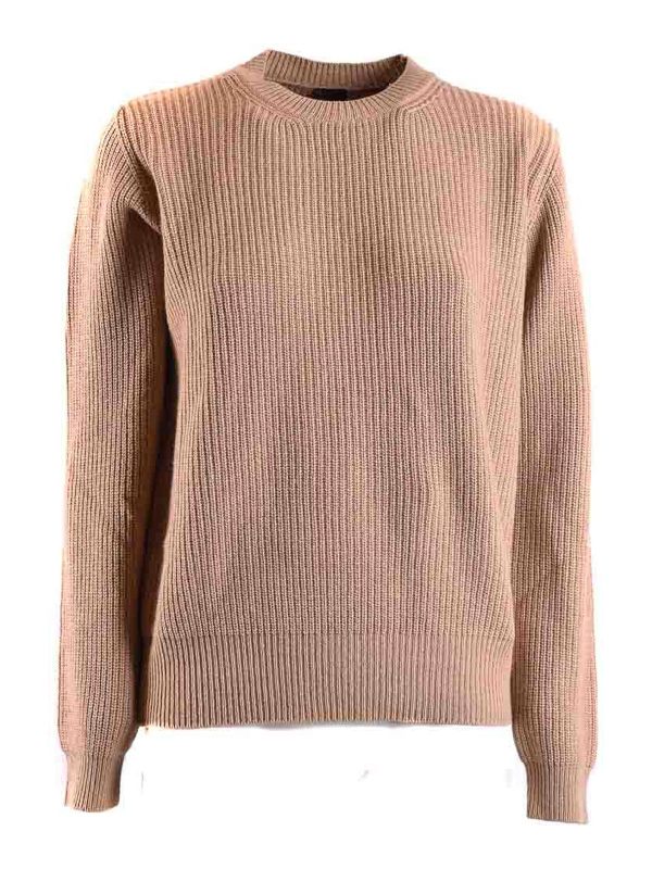Pinko Pull Col Rond - Beige