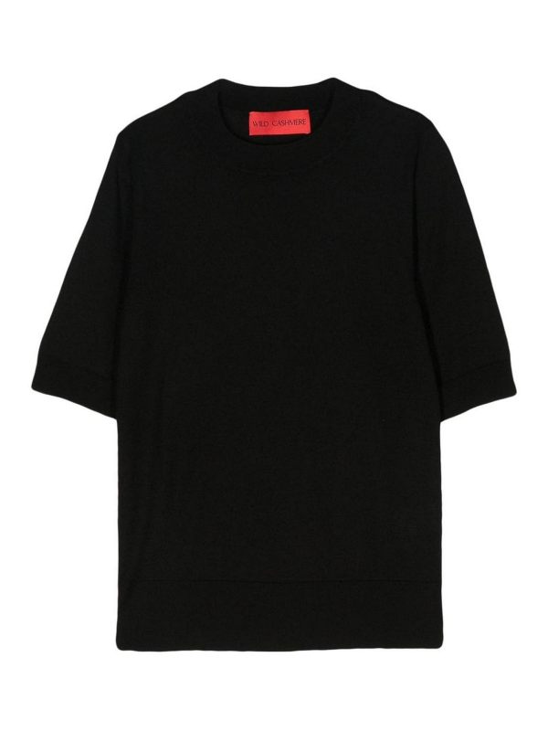 Wild Cashmere Pull Col Rond - Noir
