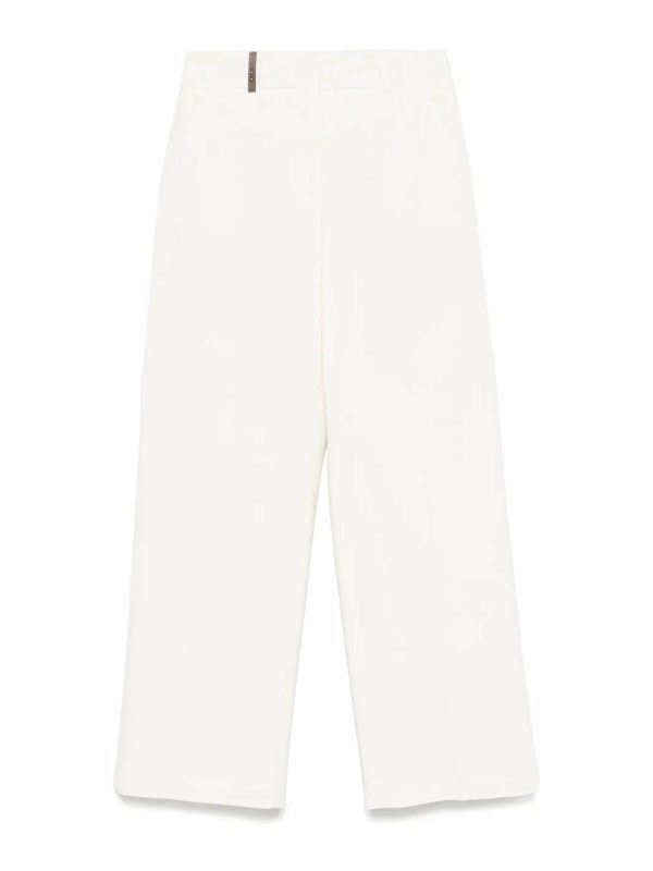 Peserico Pantalons Décontractés - Blanc