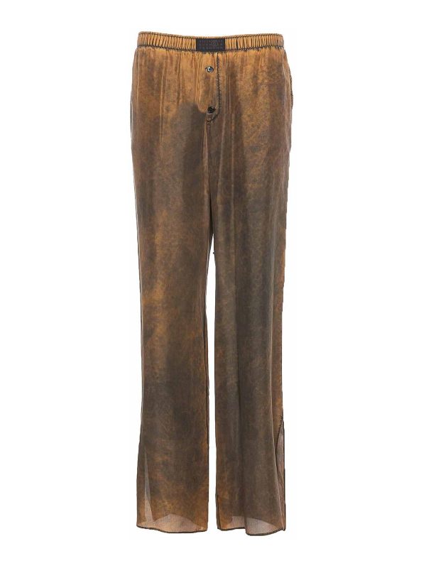 MM6 Maison Margiela Pantalons Décontractés - Marron