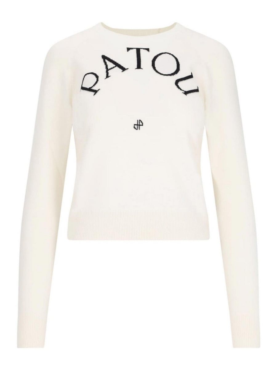 Patou Pull Col Bateau - Blanc