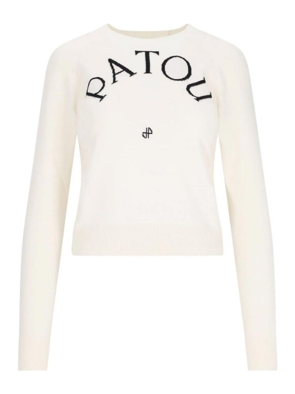 Patou Pull Col Bateau - Blanc
