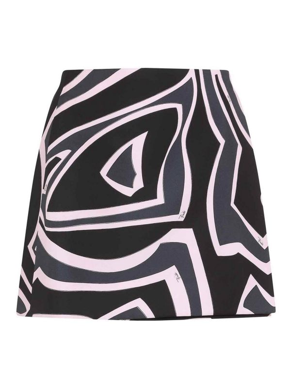 Emilio Pucci Jupe Midi - Noir