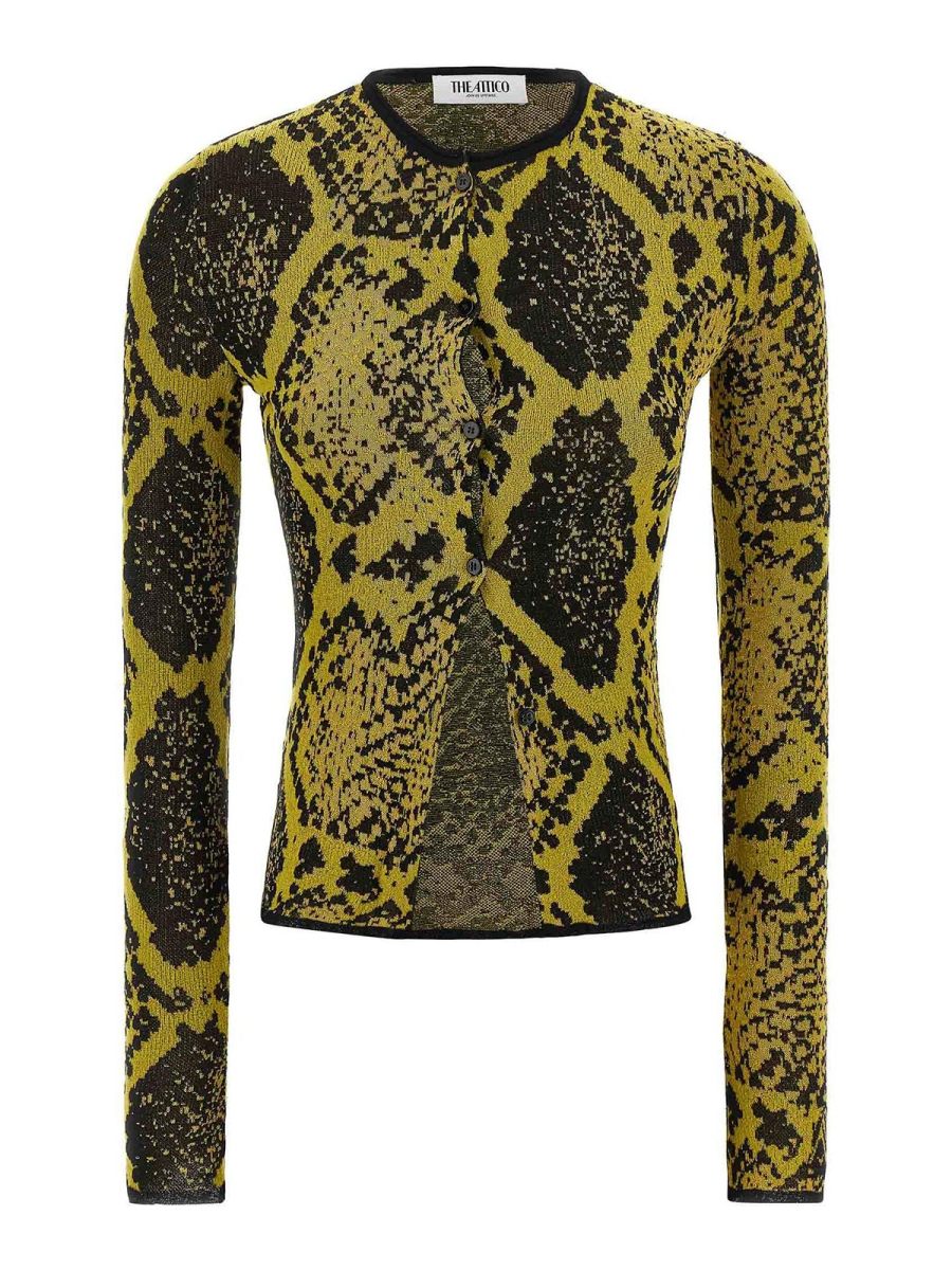 The Attico Cardigan - Jaune