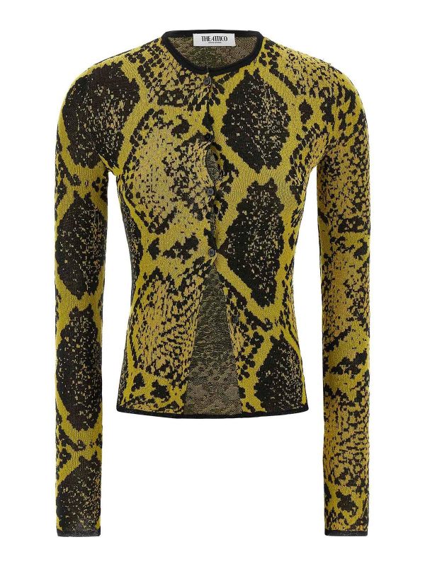 The Attico Cardigan - Jaune