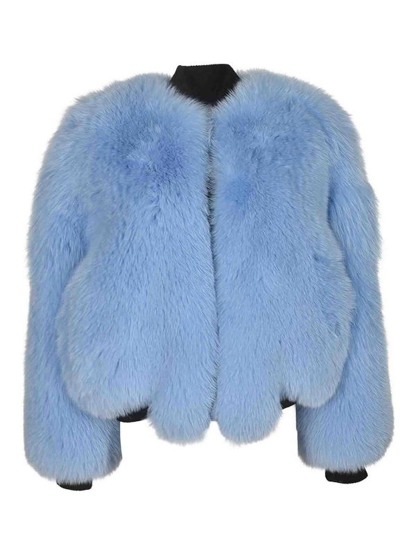 Numero Otto Manteau Court - Bleu Clair